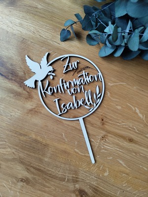 https://woelkchen.nrw/Shop/Taufe-Kommunion-Konfirmation/artikel_Cake-Topper-Konfirmation-mit-Vogel_87.html